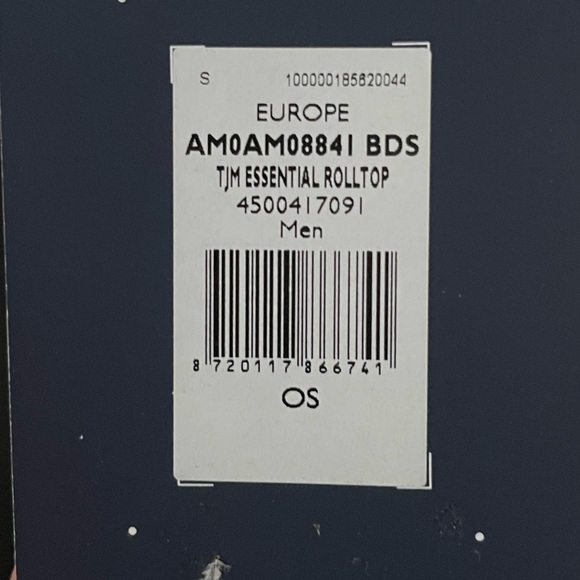 Tommy Jeans Rolltop Backpack NWT — Imported from Europe Black Canvas — Recycled - Picture 3 of 8